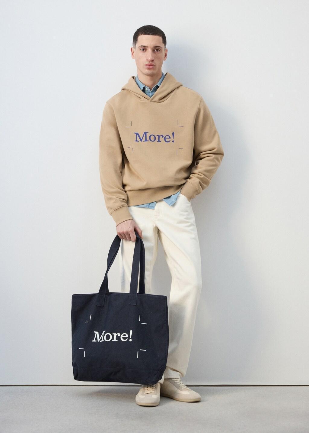 NAVY 100% cotton canvas tote bag, 0201_56, large image number 0
