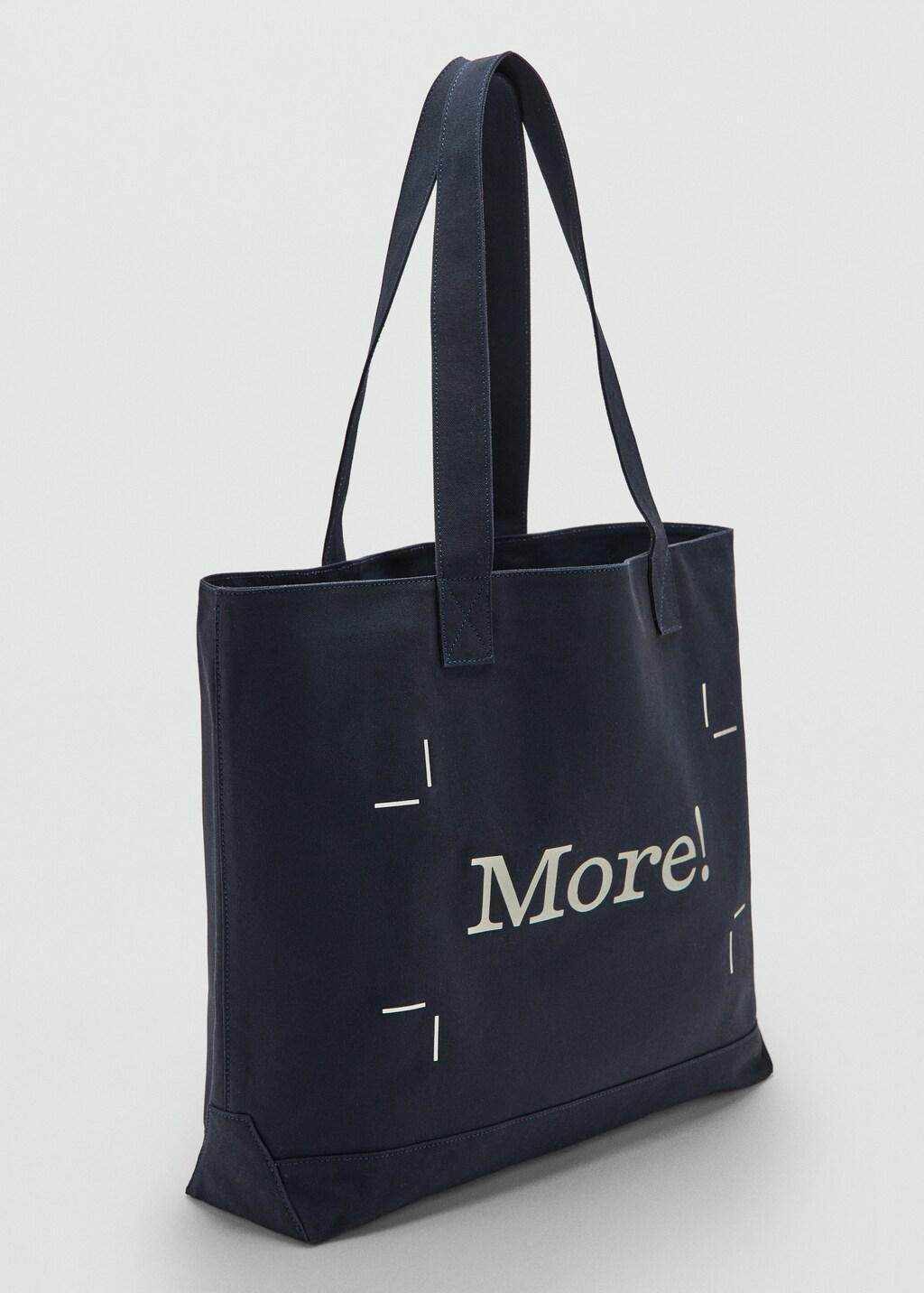 NAVY 100% cotton canvas tote bag, 0201_56, large image number 1