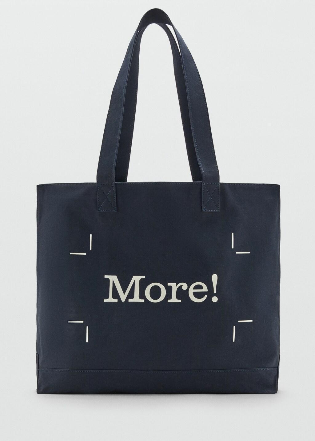 NAVY 100% cotton canvas tote bag, 0201_56, large image number 5