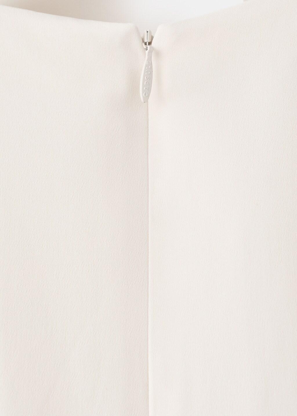 Beige V-Neckline Long Dress, Light Beige, large image number 5