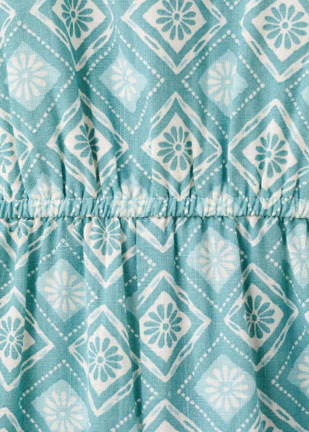 Green Frills Printed Jumpsuit, Baby Girl, Green, large image number 1