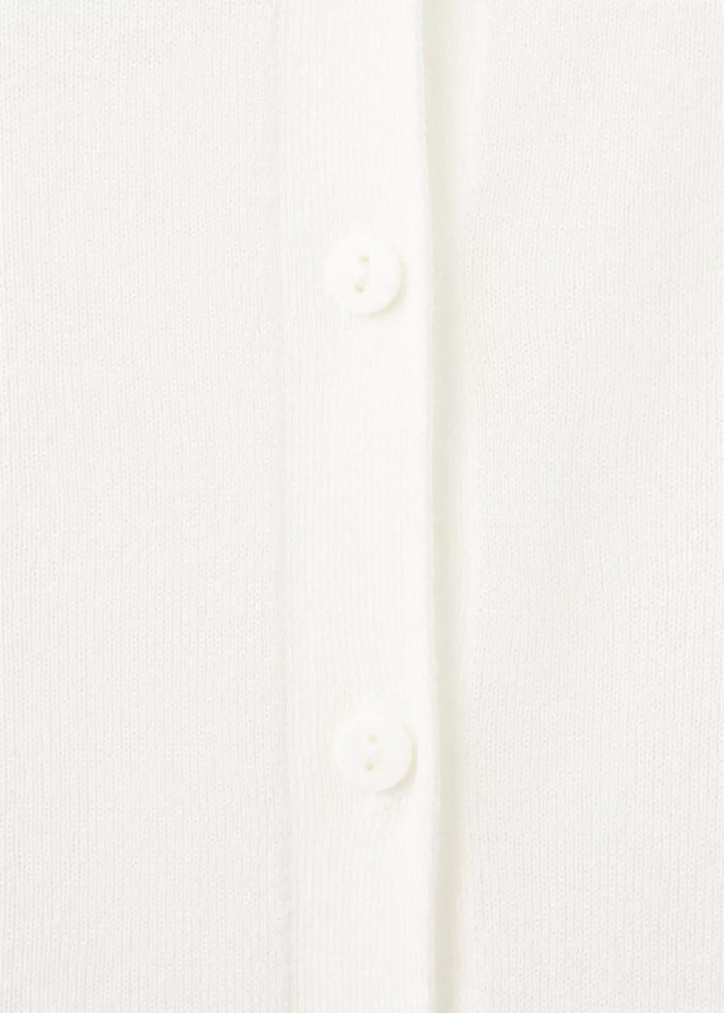 Beige Knitted Button Cardigan, 0201_05, large image number 4