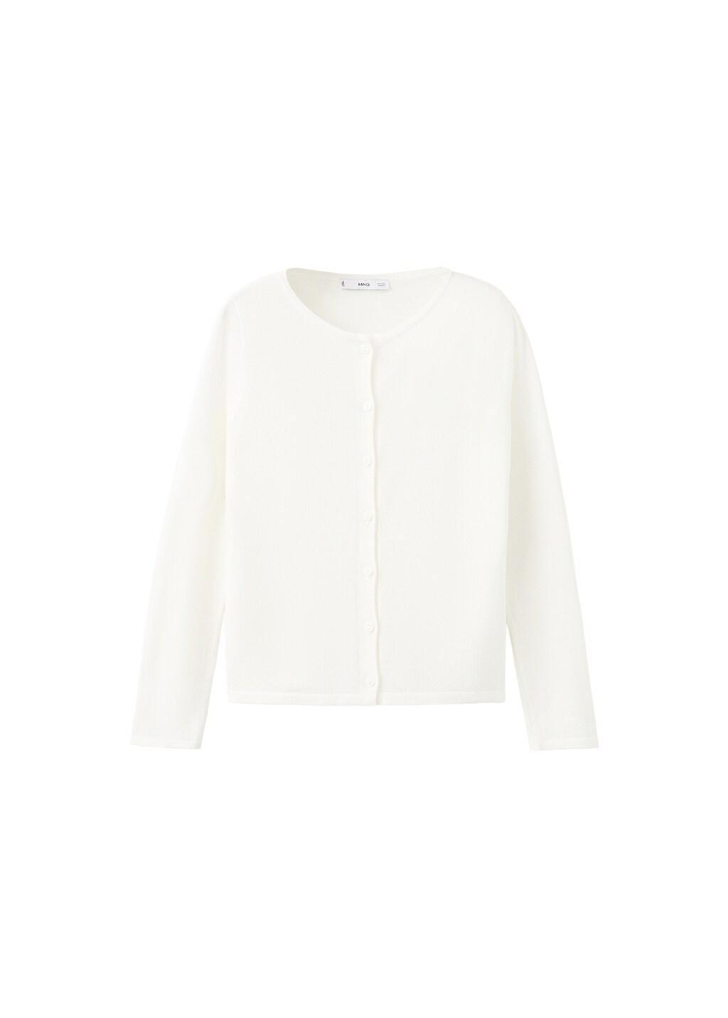 Beige Knitted Button Cardigan, 0201_05, large image number 5