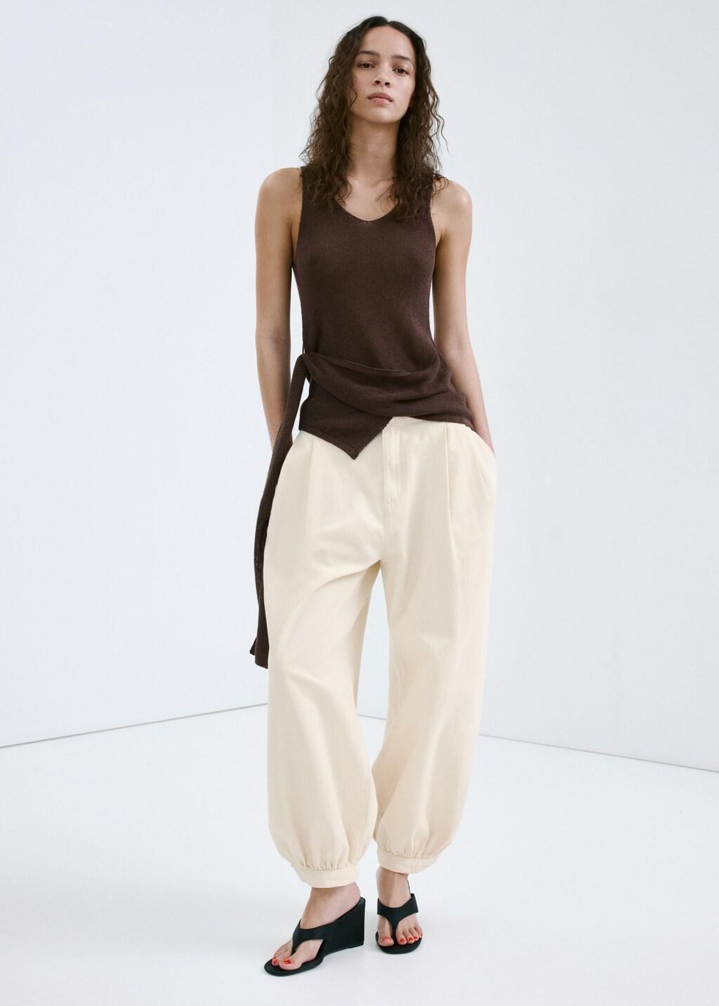 Beige Baggy Mid-Rise Jeans, 0201_05, large image number 0