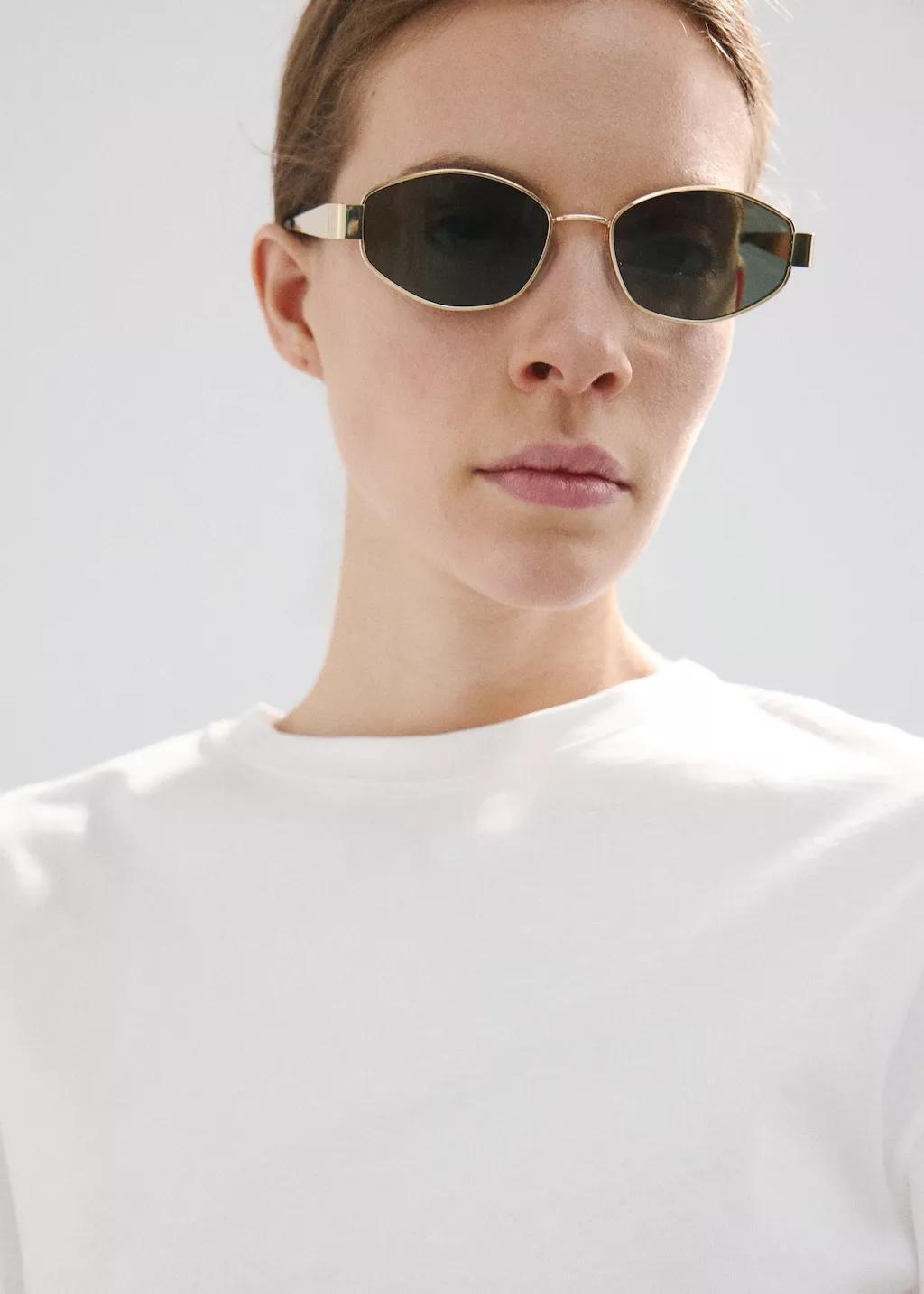 White Cotton T-Shirt With Pucker Detail, White, large image number 4