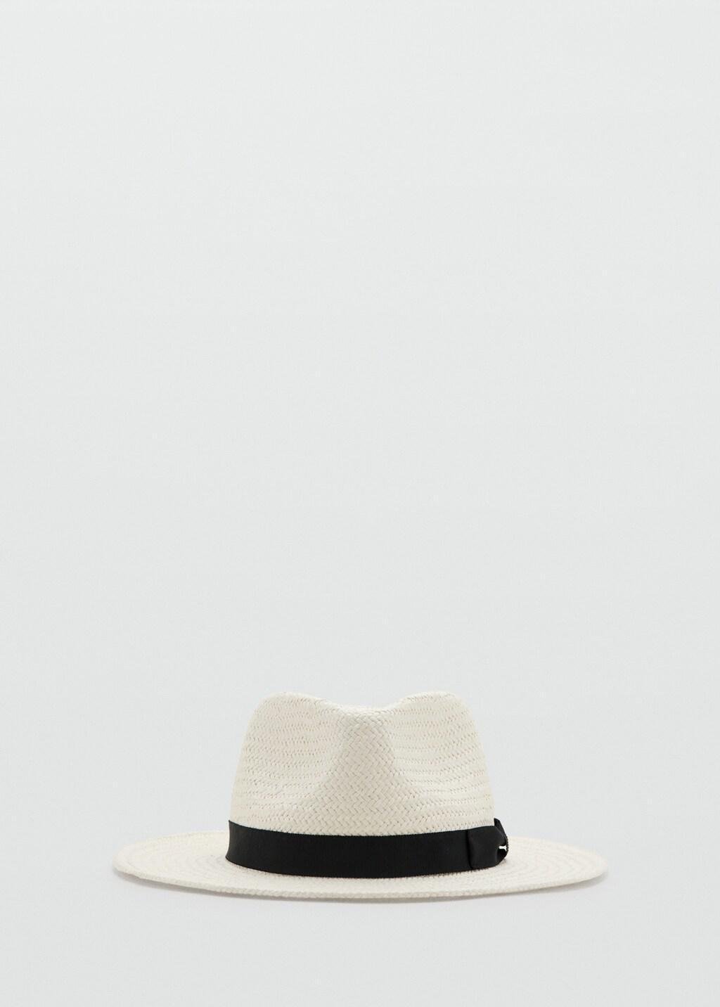 White Natural Fiber Bow Hat, 0201_01, large image number 3