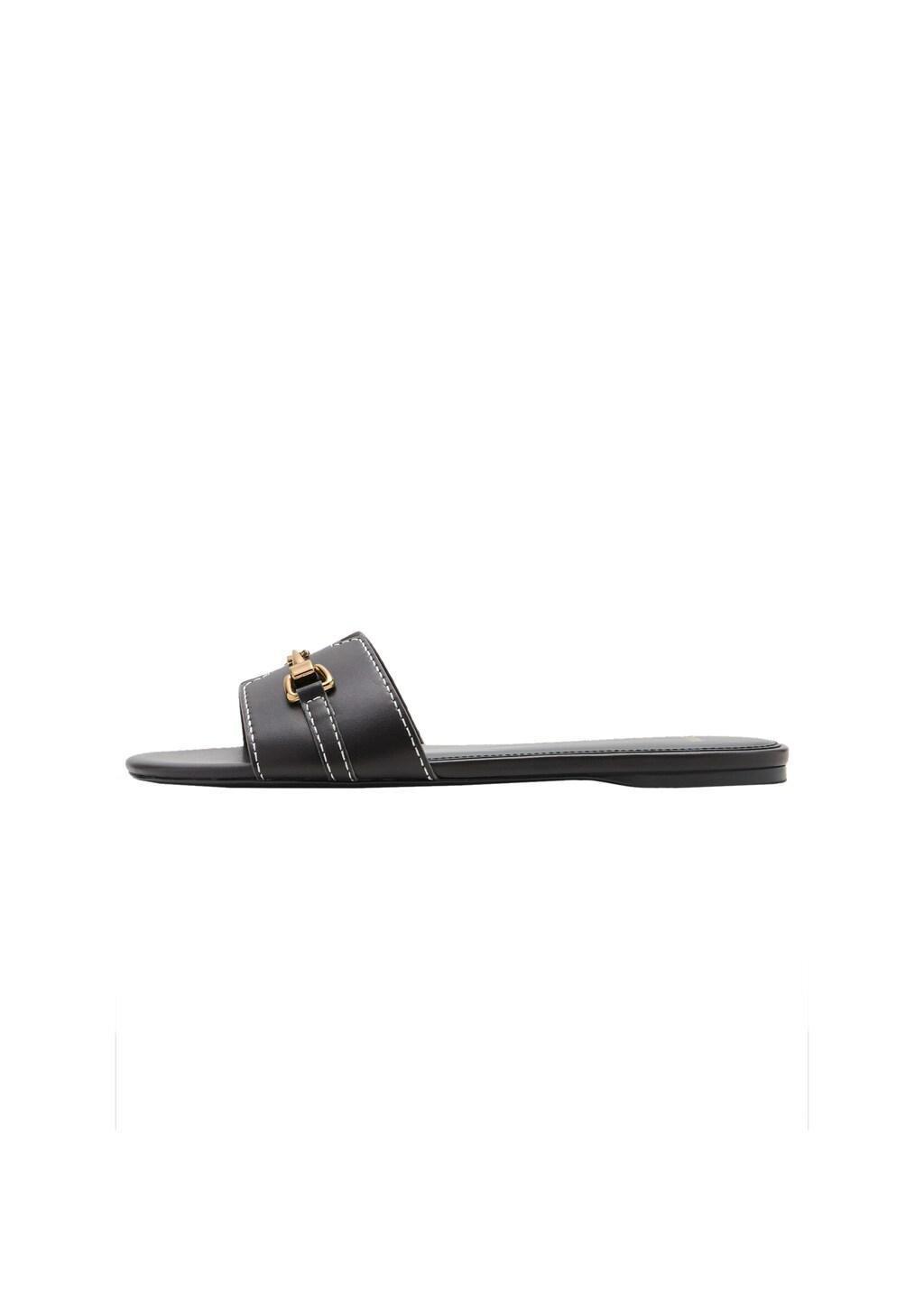 Brown Metallic Detail Strap Sandal, 0201_32, medium