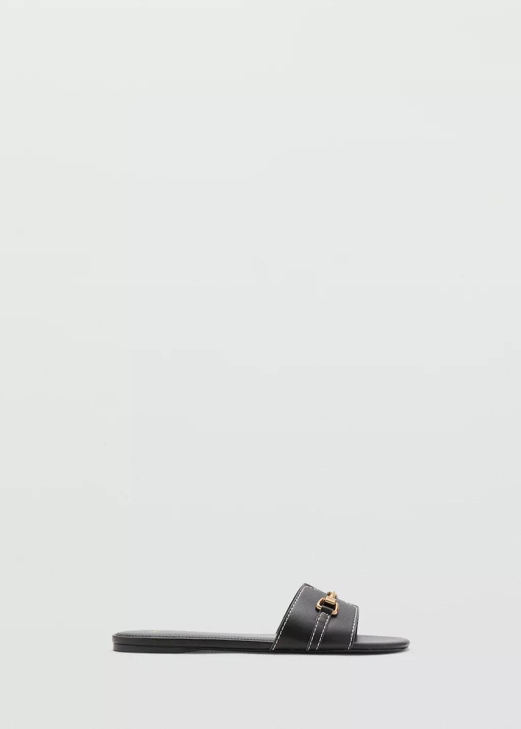 Brown Metallic Detail Strap Sandal, 0201_32, large image number 3