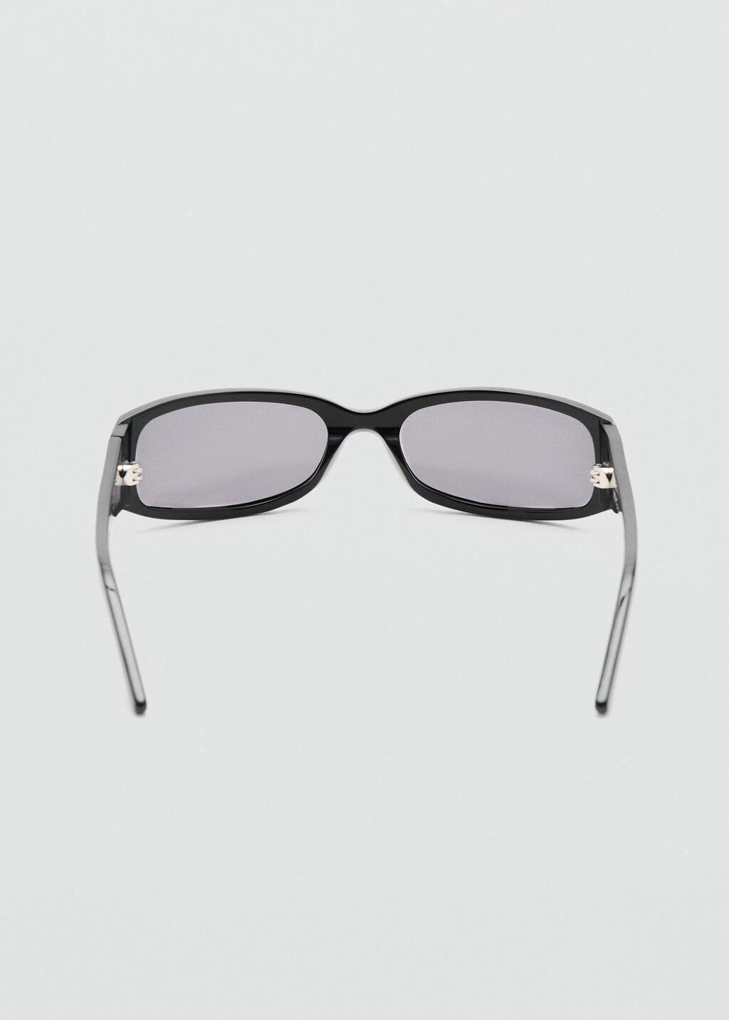 Black Resin Frame Sunglasses, Black, large image number 2