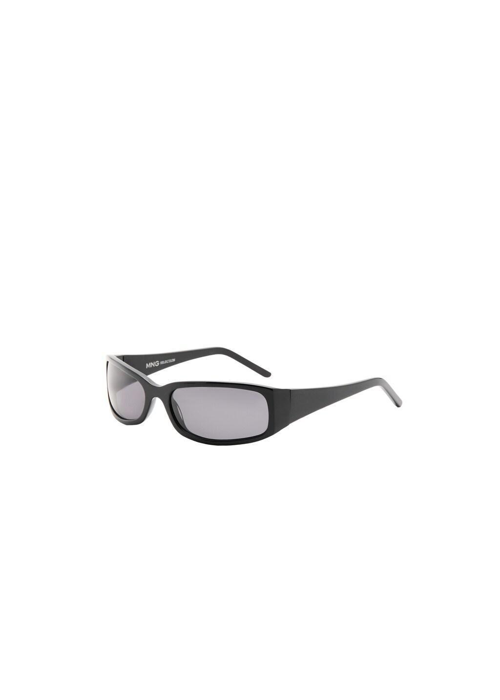 Black Resin Frame Sunglasses, Black, large image number 3