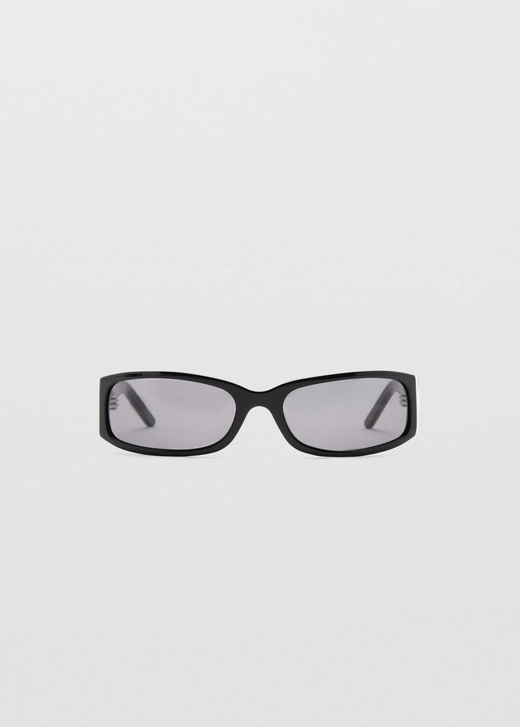 Black Resin Frame Sunglasses, Black, large image number 4