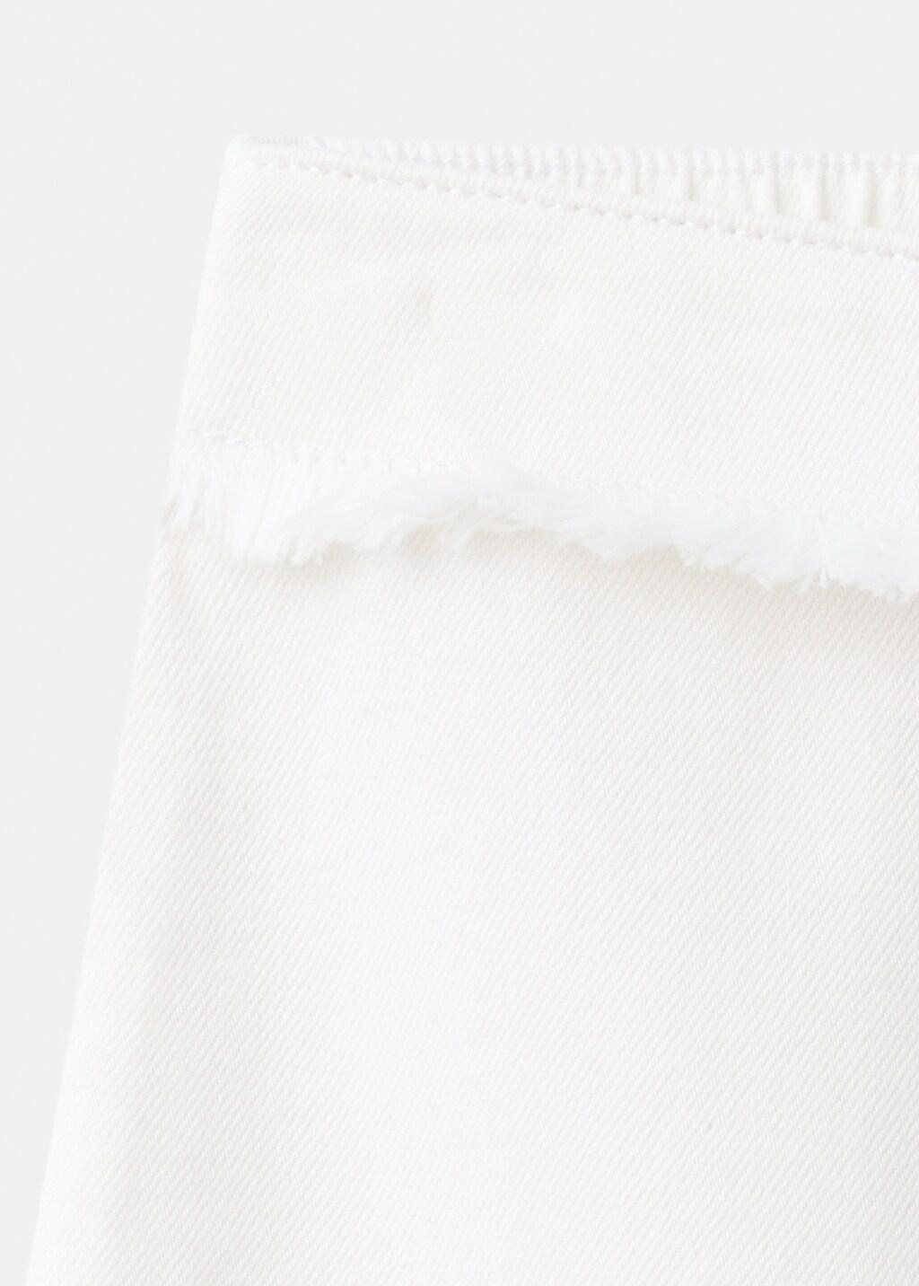 White Frayed Detail Skirt, Kids Girl, 0201_01, large image number 2