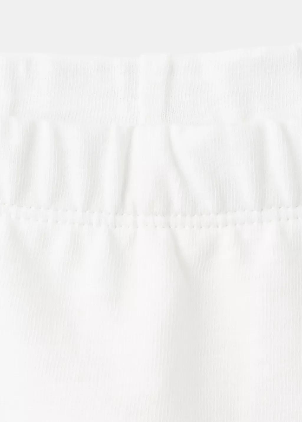 White Ruffled Trouser Skirt, Kids Girl, 0201_02, large image number 0