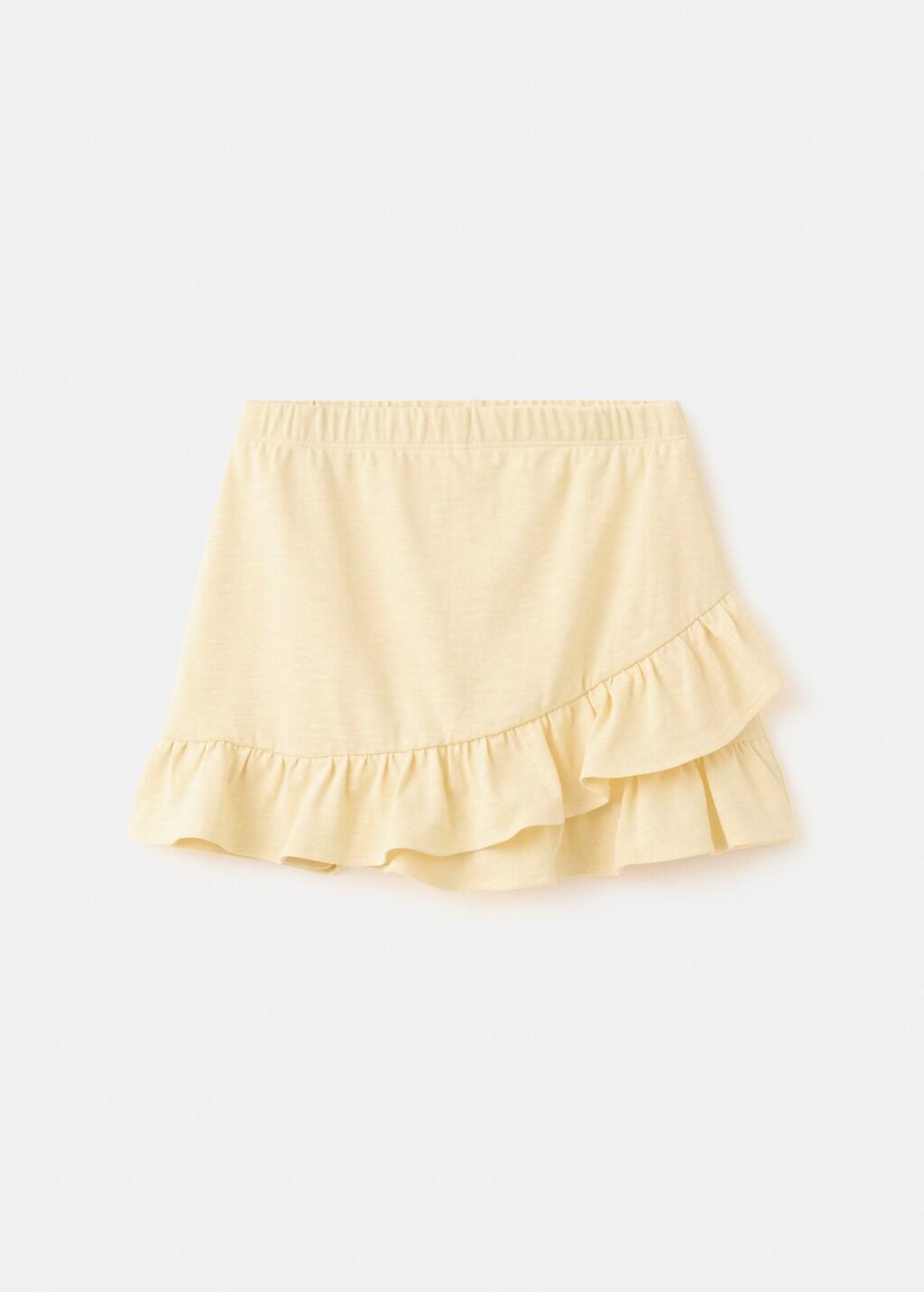 Yellow Ruffled Trouser Skirt, Kids Girl, 0201_11, large image number 5