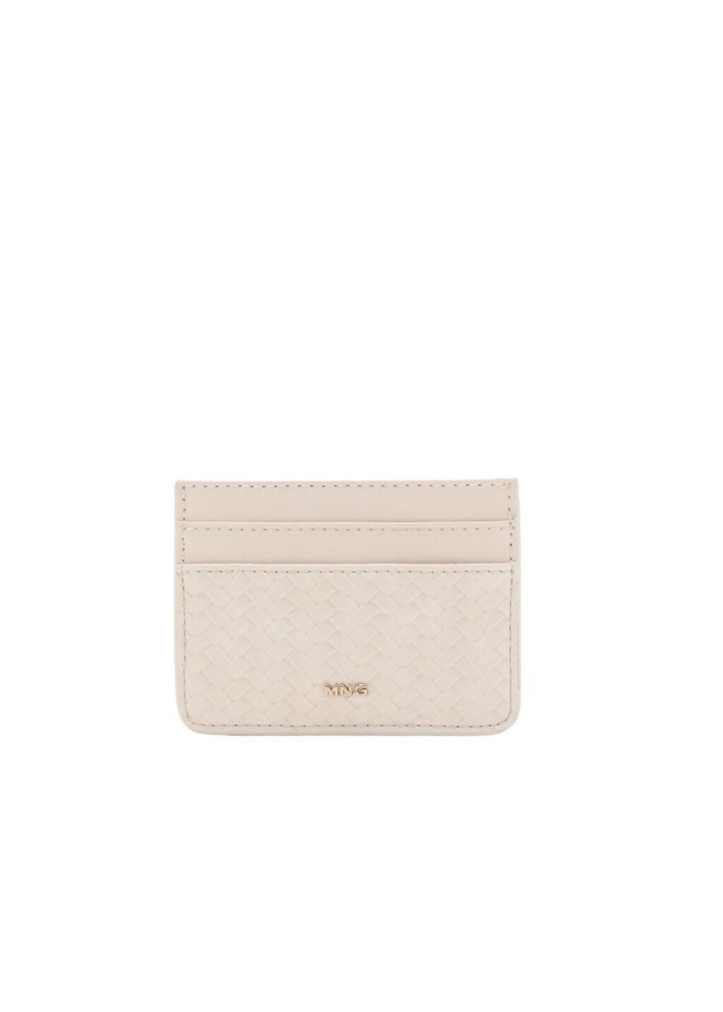 NATURAL WHITE Braided cardholder, Natural White, large image number 2
