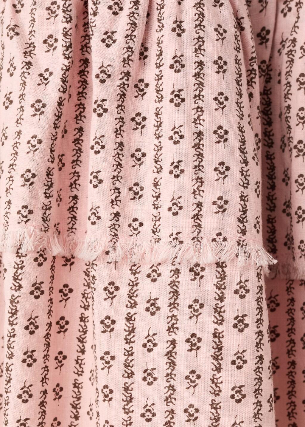 Pink Printed Skirt With Ruffles, Kids Girls, Pink, large image number 3