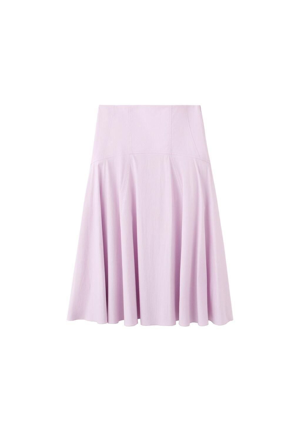 Purple Lt Pastel Flared Midi-Skirt, 0201_68, large image number 0