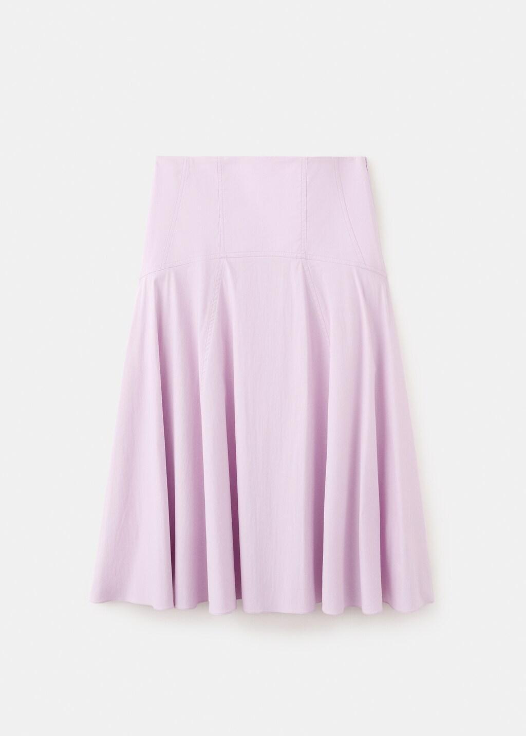 Purple Lt Pastel Flared Midi-Skirt, 0201_68, large image number 1