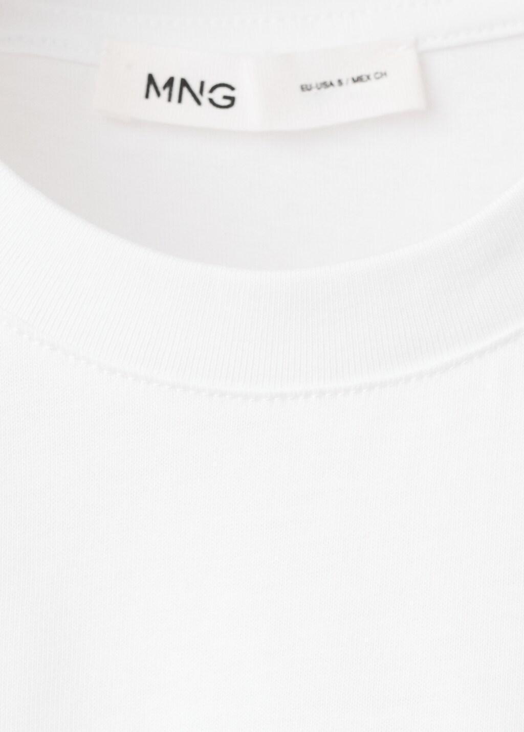 White Printed Cotton-Blend T-Shirt, 0201_01, large image number 5
