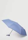 Mango - Dark Blue Plain Folding Umbrella, Women