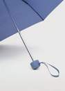 Mango - Dark Blue Plain Folding Umbrella, Women