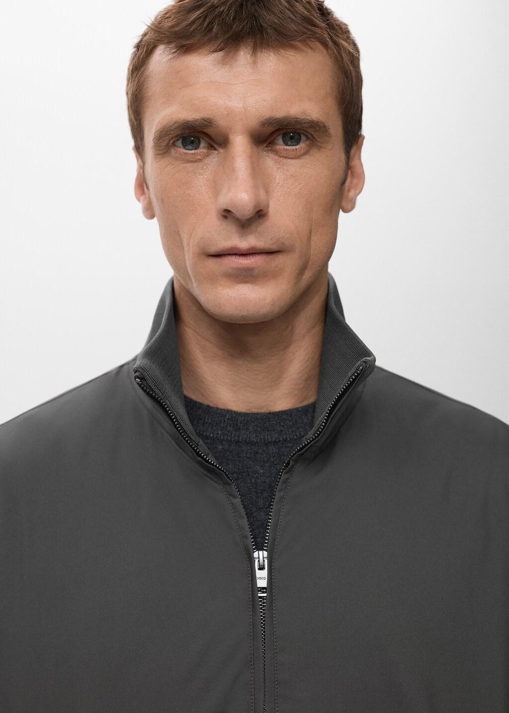 Grey Lightweight Quilted Gilet, Grey, large image number 4