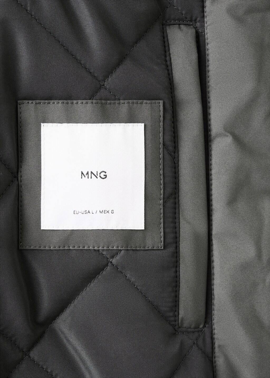 Grey Lightweight Quilted Gilet, Grey, large image number 5