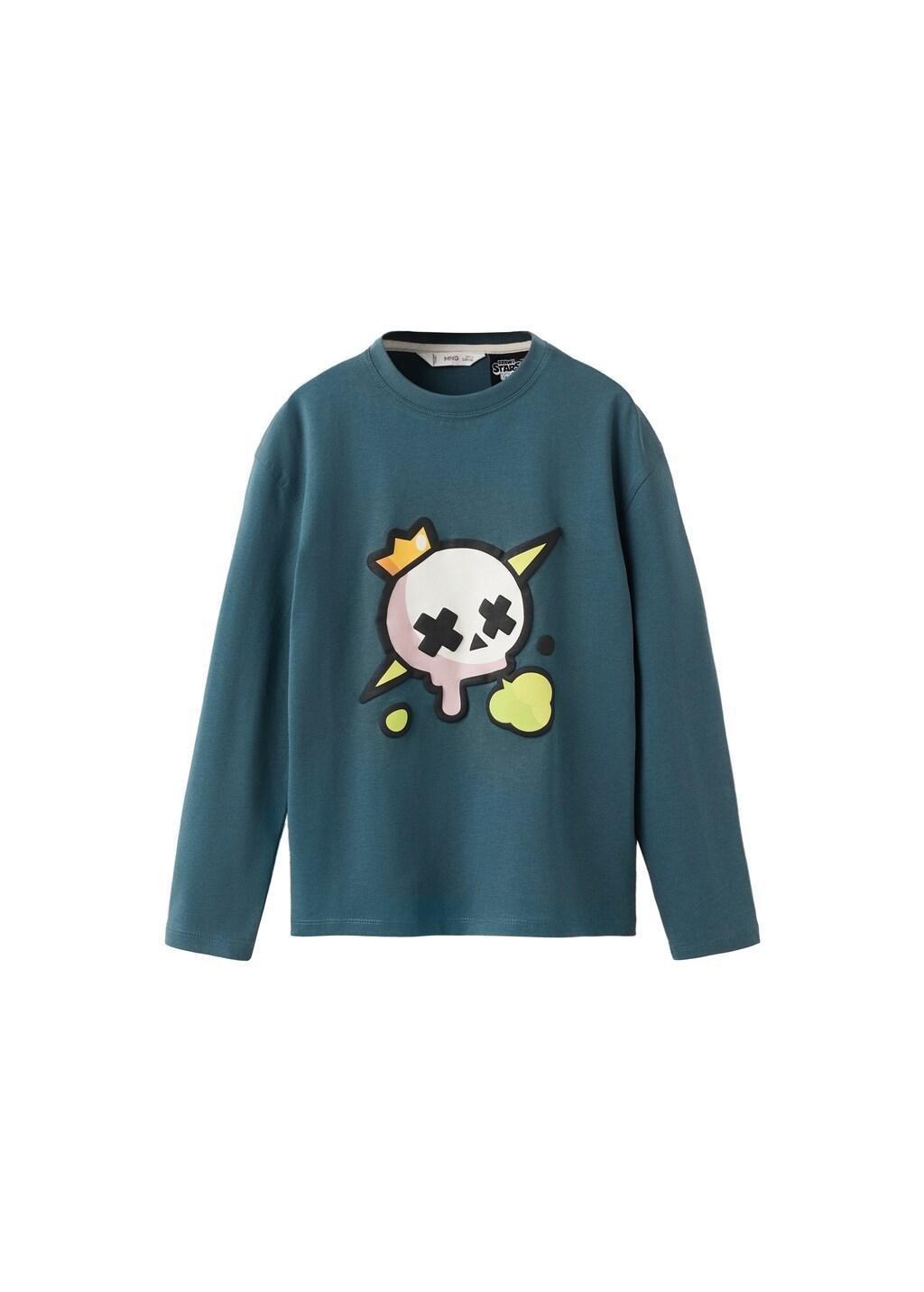 DARK BLUE Brawl Stars T-shirt, Kids Boy, Dark Blue, large image number 3