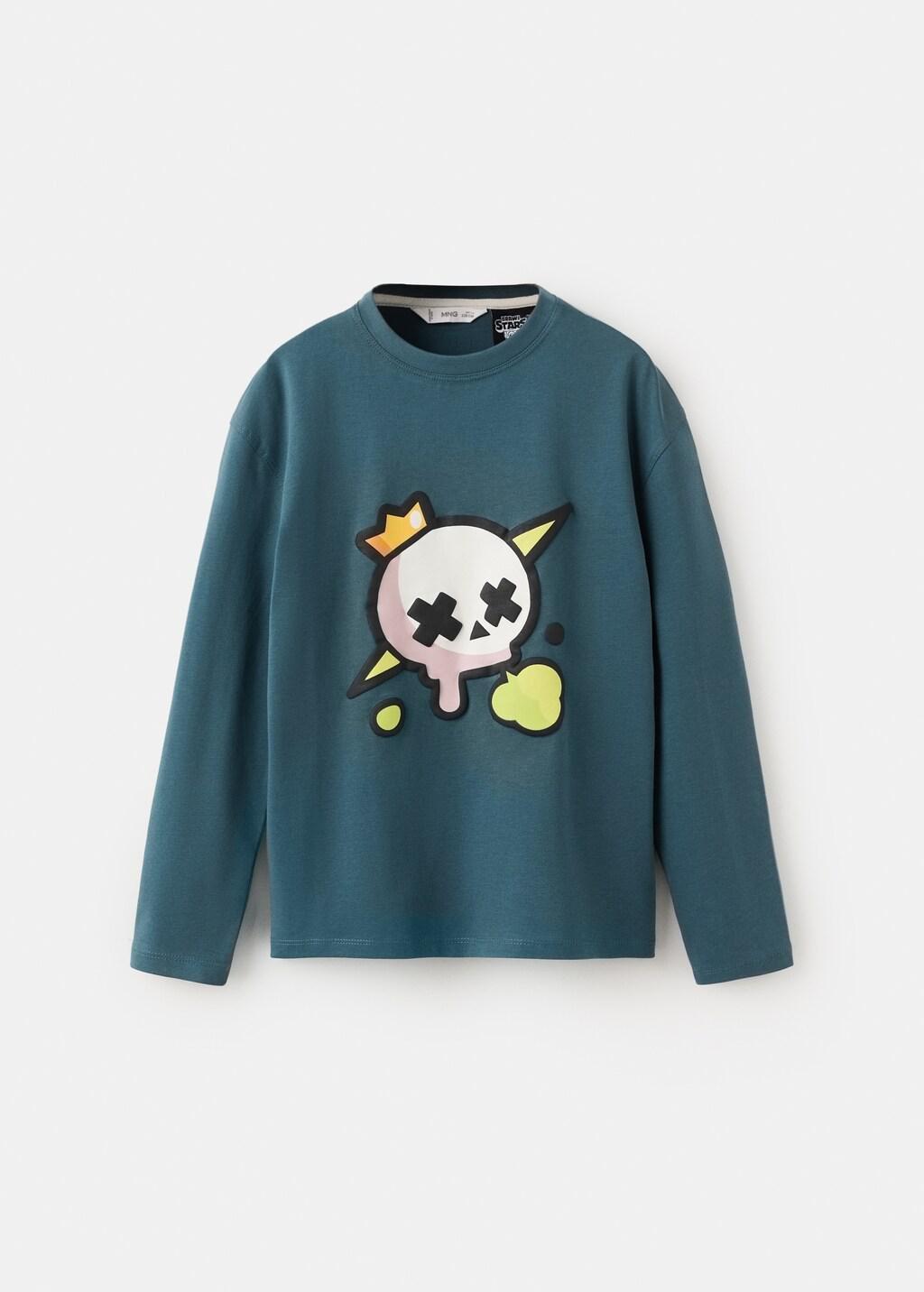 DARK BLUE Brawl Stars T-shirt, Kids Boy, Dark Blue, large image number 4