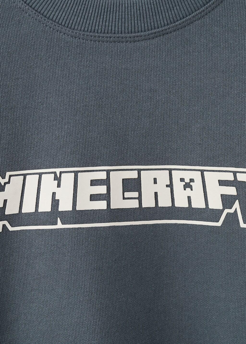 Grey Minecraft Sweatshirt, Kids Boys, Charcoal, medium