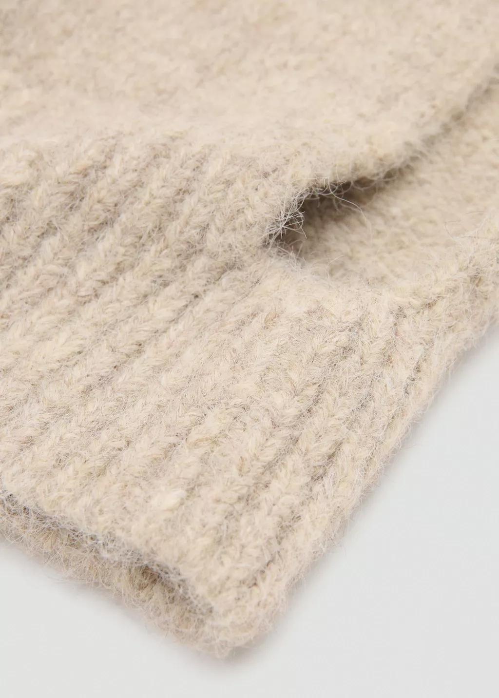 Brown Lt Pastel Knitted Balaclava, Light Pastel Brown, large image number 1