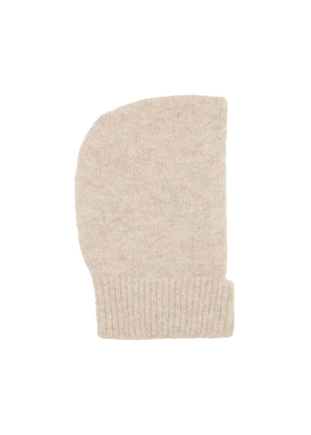 Brown Lt Pastel Knitted Balaclava, Light Pastel Brown, large image number 3