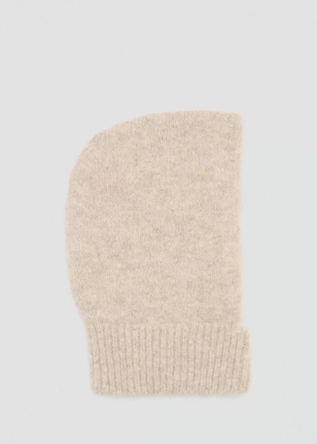 Brown Lt Pastel Knitted Balaclava, Light Pastel Brown, large image number 4