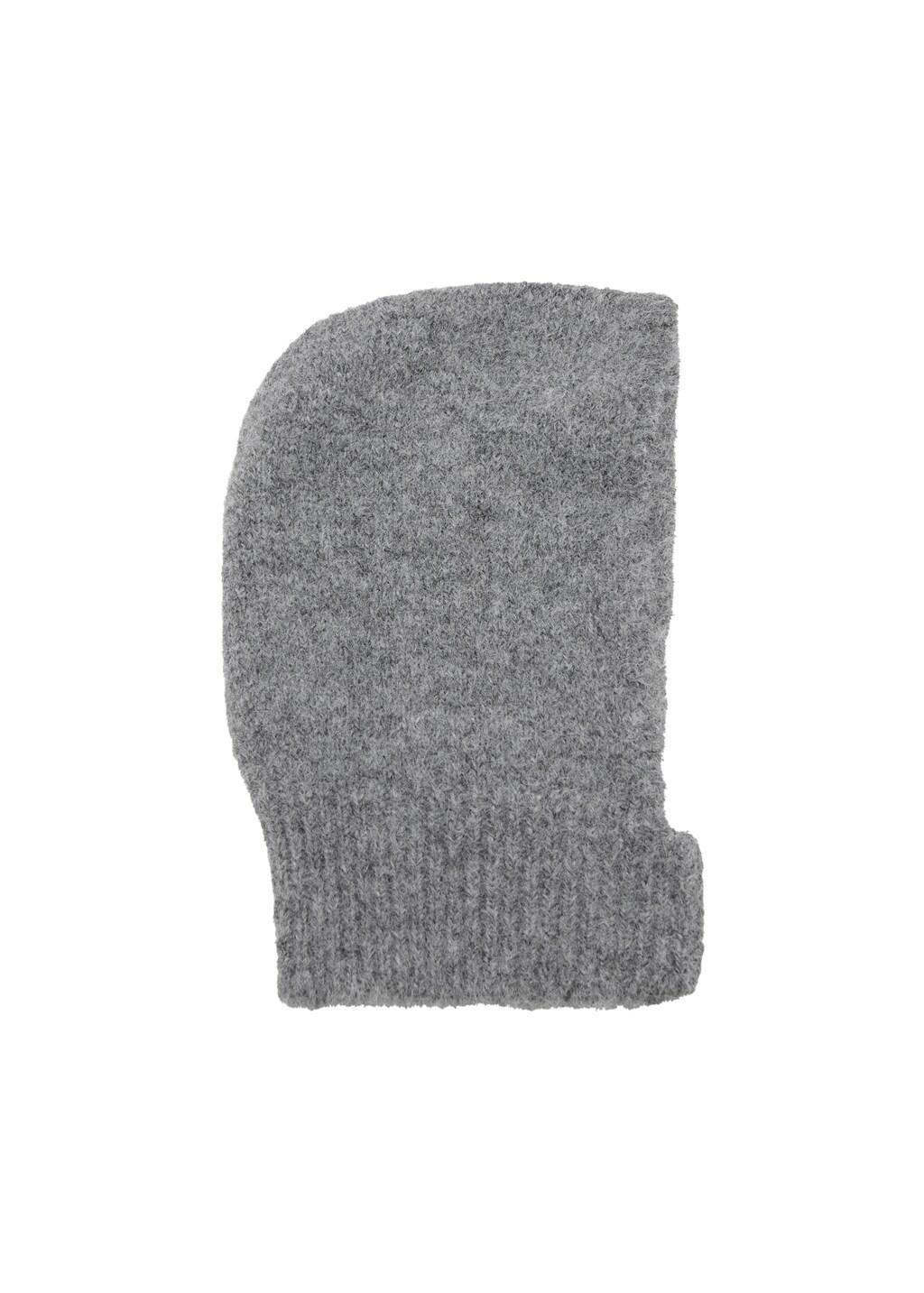 Grey Knitted Balaclava, Medium Grey, large image number 2