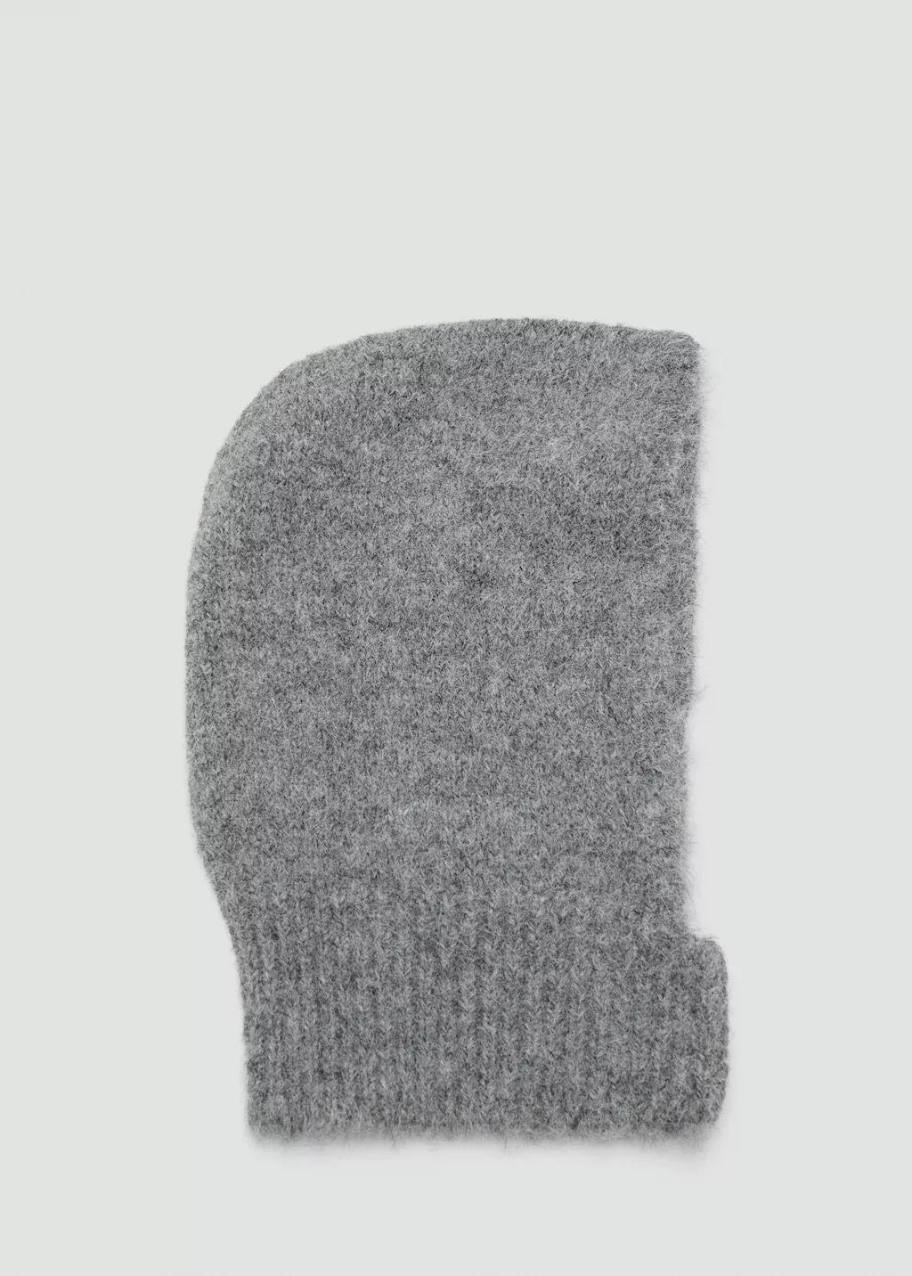 Grey Knitted Balaclava, Medium Grey, large image number 3