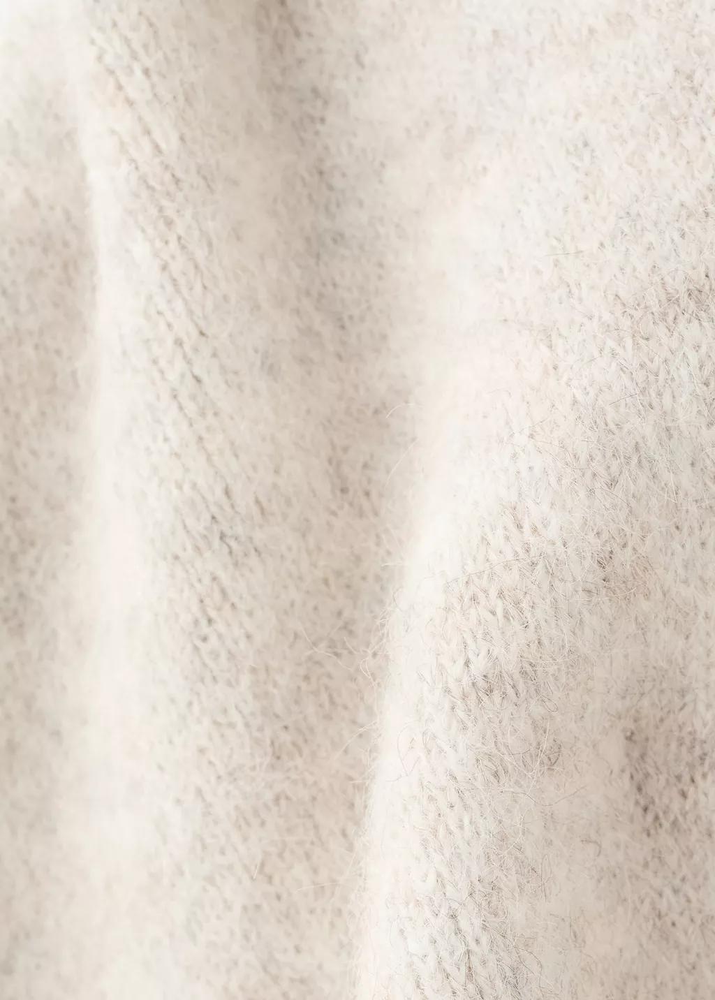 Brown Lt Pastel Shawl With Fringed Edges, 0201_07, large image number 1