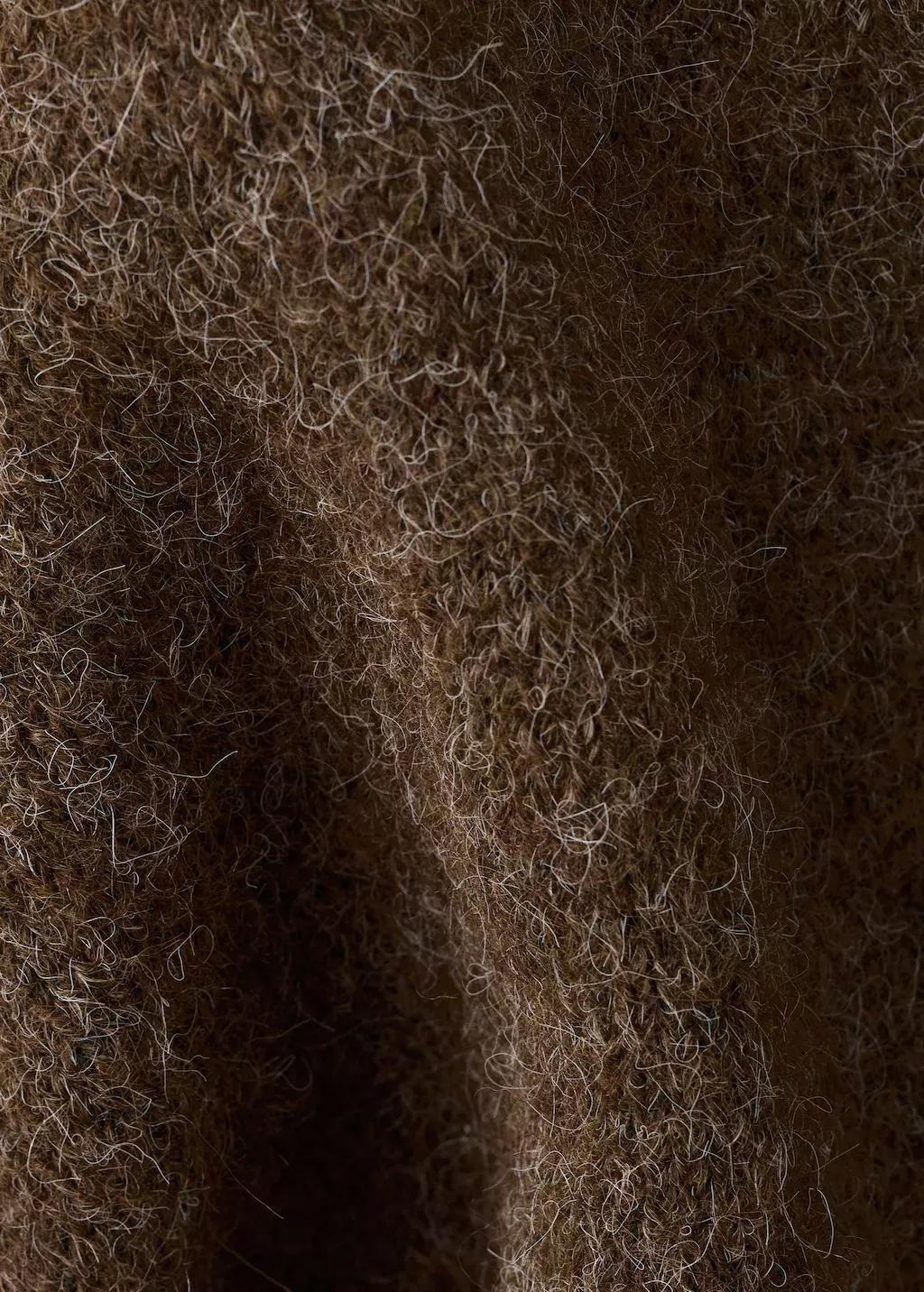 Brown Shawl With Fringed Edges, 0201_32, large image number 2