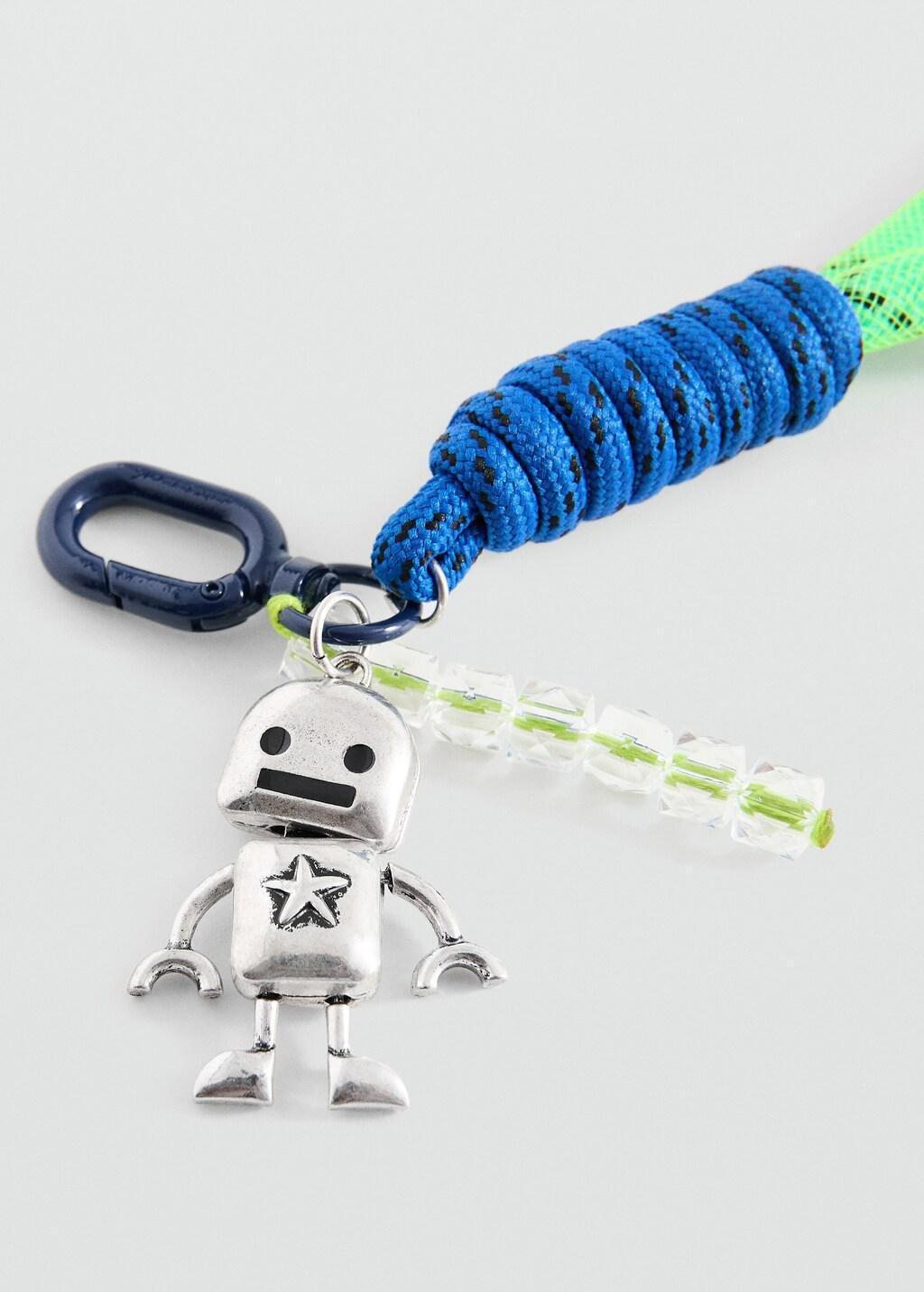 Silver Charms Key Ring, Kids Boy, Silver, large image number 0