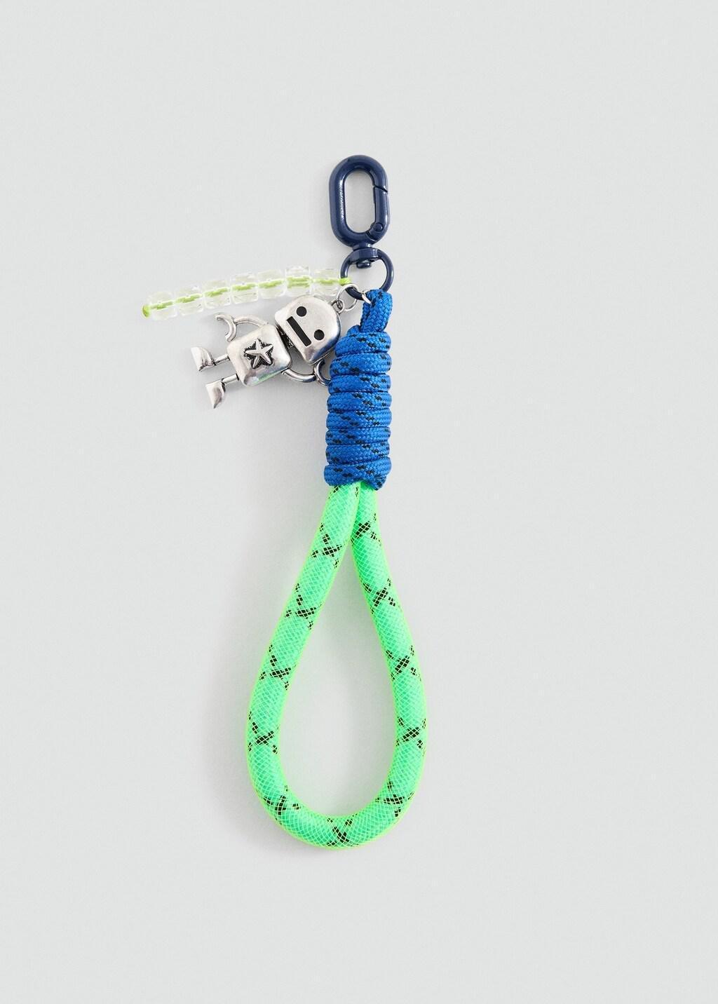 Silver Charms Key Ring, Kids Boy, Silver, large image number 2