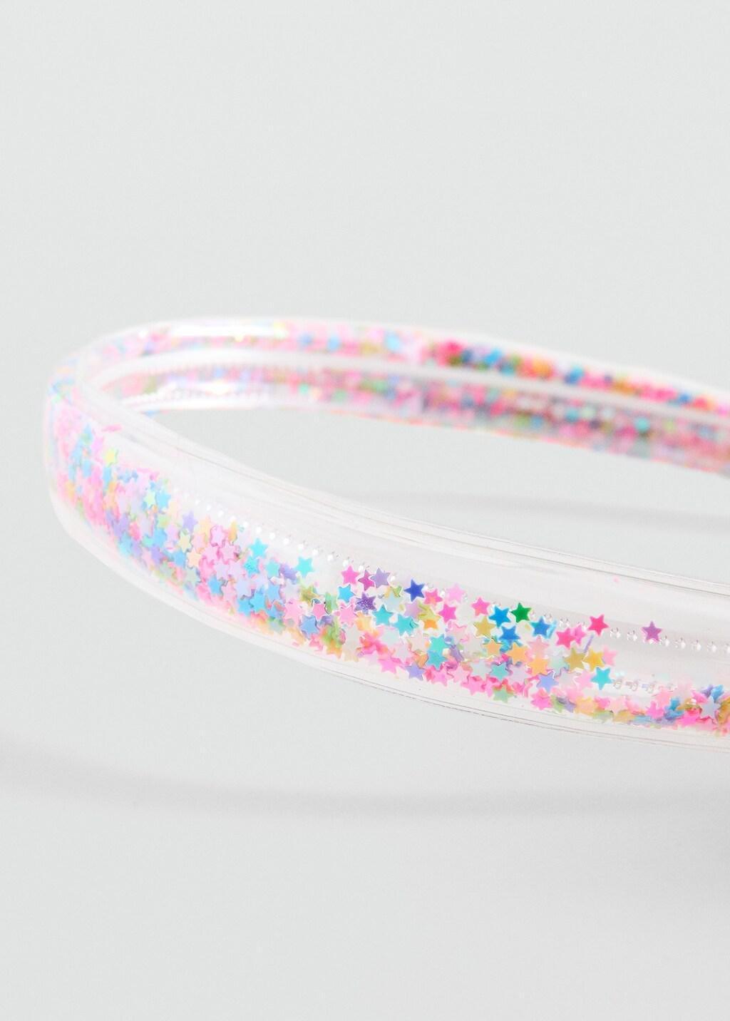 Pink Star Hairband, Kids Girls, Pink, large image number 0