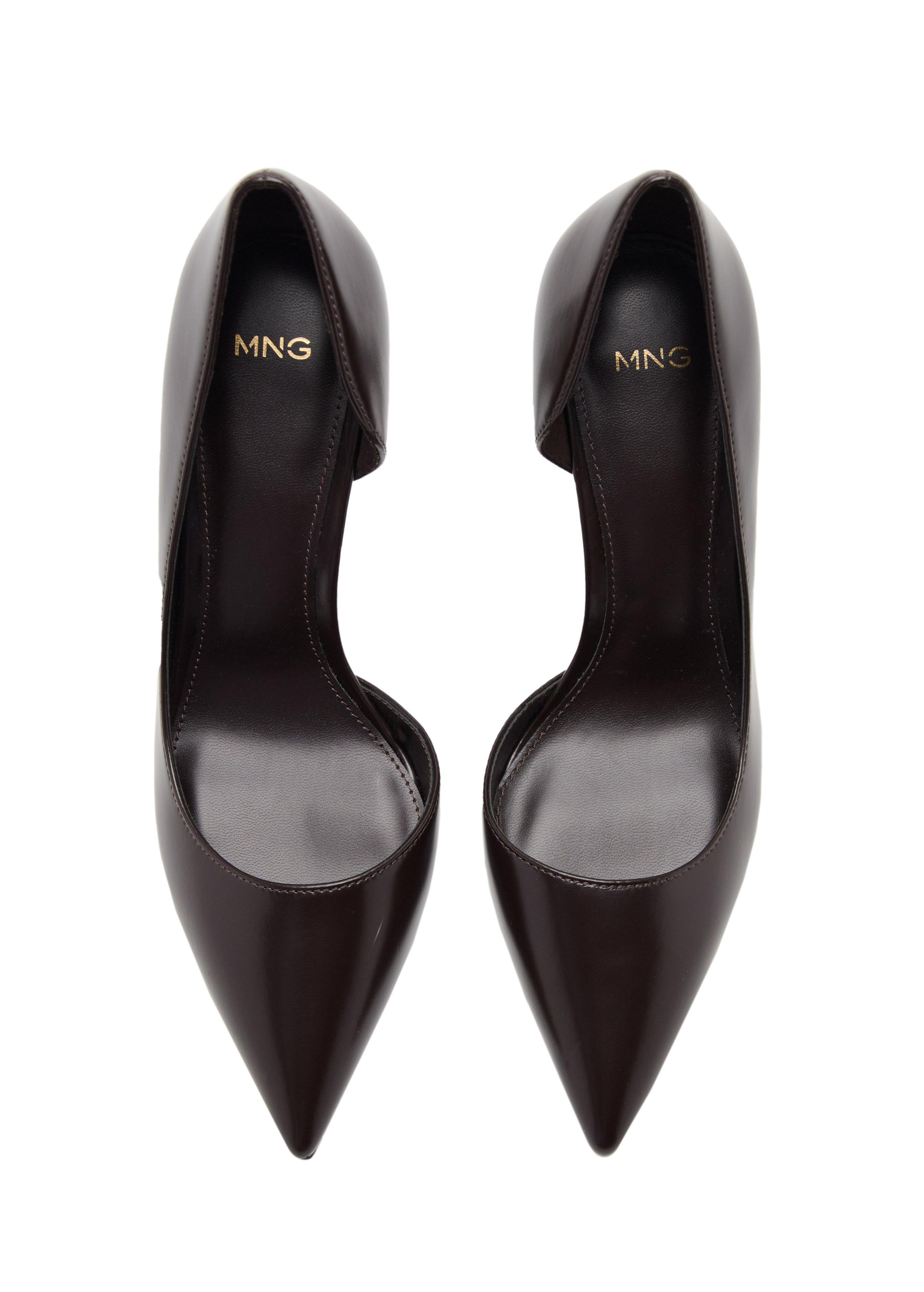 Brown Asymmetrical Heeled Shoes, 0201_32, large image number 4