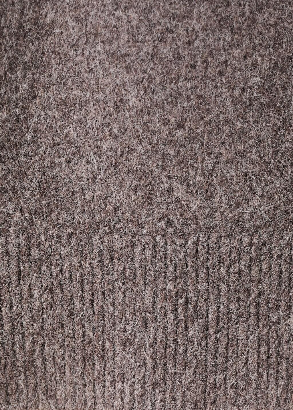 Brown Knitted Turtleneck Dress, 0201_35, large image number 5