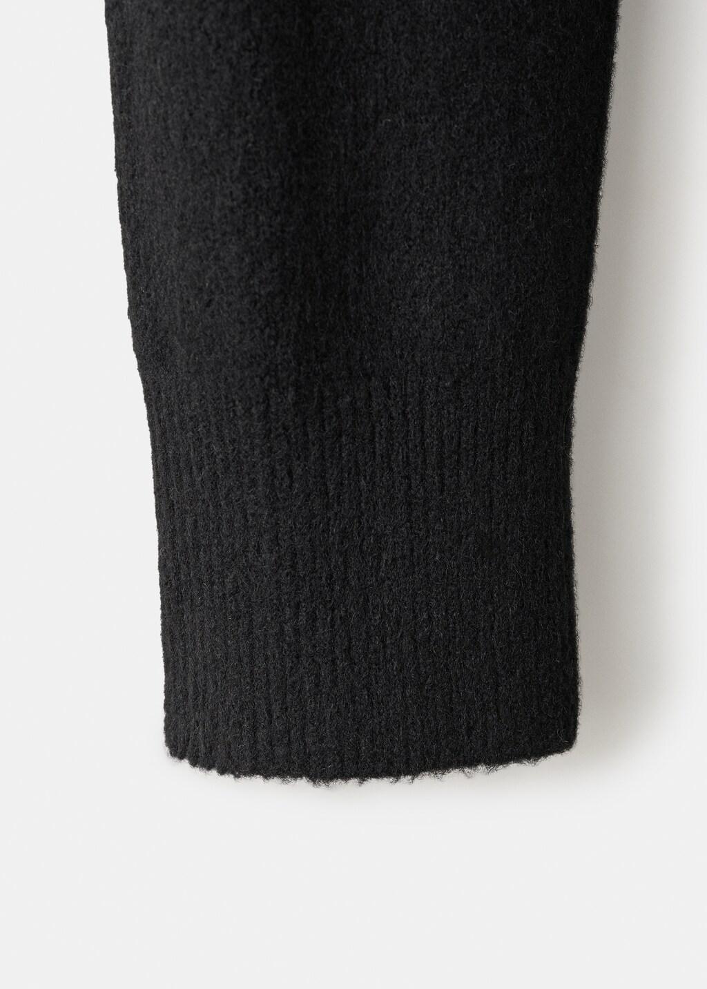 Black Knitted Turtleneck Dress, 0201_99, large image number 5