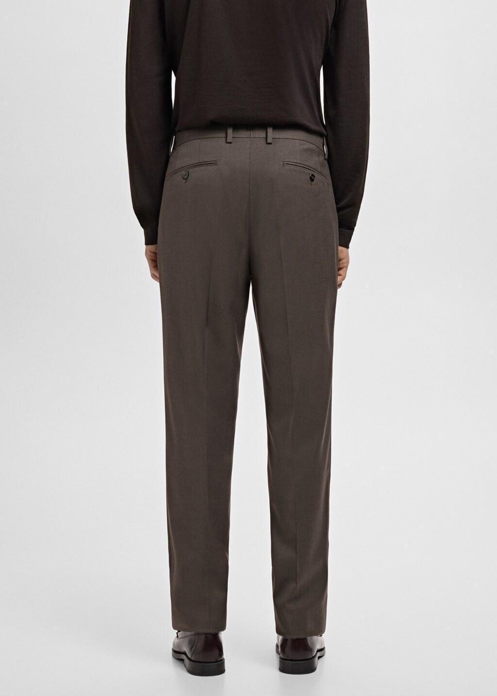 Brown Milan Slim-Fit Suit Trousers, Brown, large image number 2
