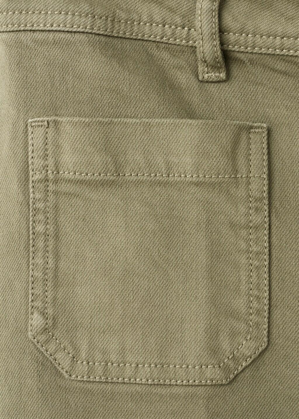 Khaki Wide-Leg Jeans With Pockets, 0201_37, large image number 4