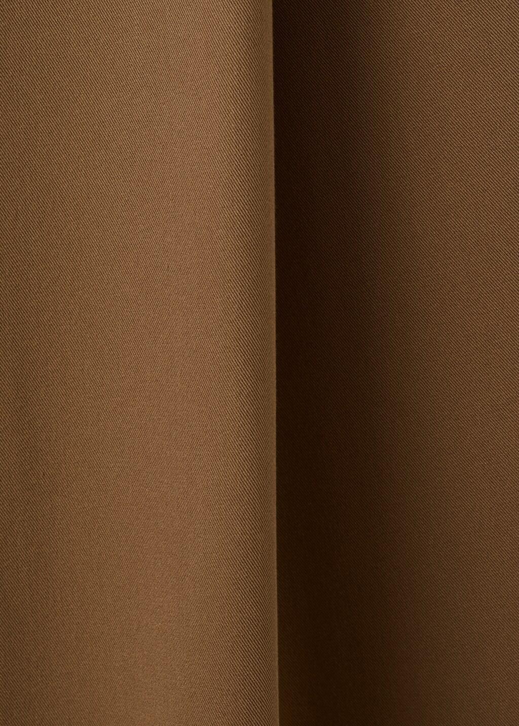 Brown Pleated Wide Leg Trousers, 0201_09, large image number 5