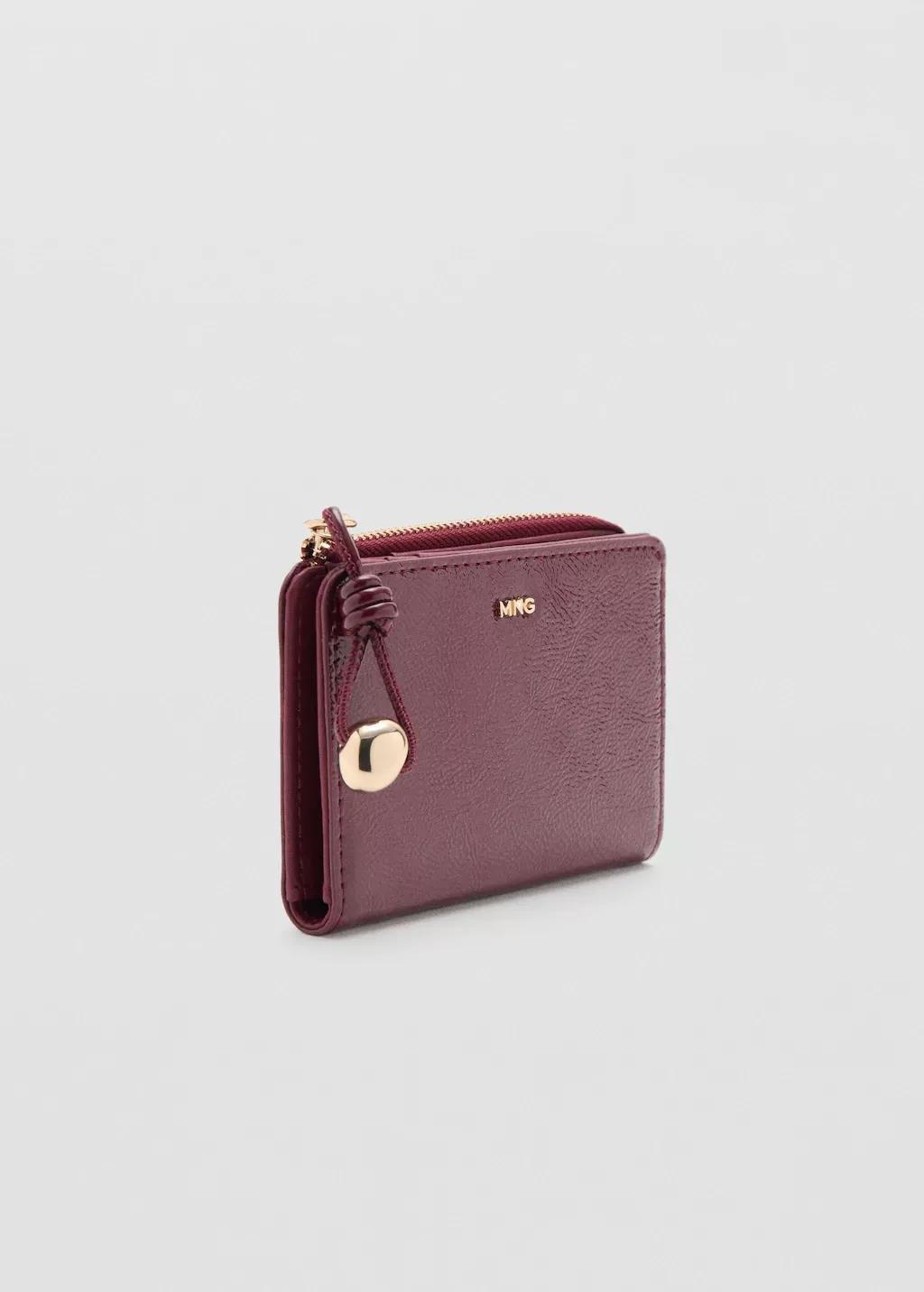 Dark Red Mini-Bead Small Purse, 0201_78, medium