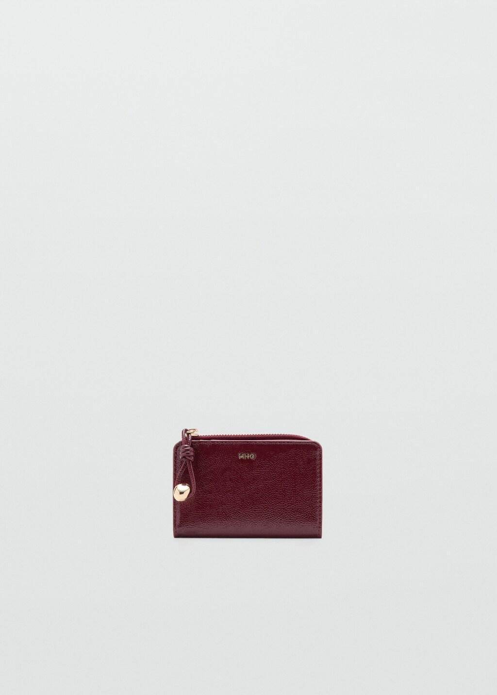 Dark Red Mini-Bead Small Purse, 0201_78, large image number 3