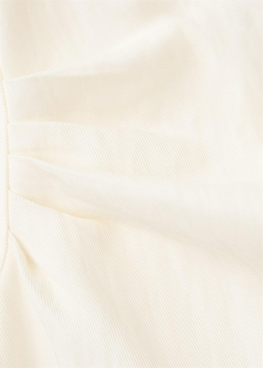 Beige Lyocell Dress With Pleated Waist, Light Beige, large image number 5