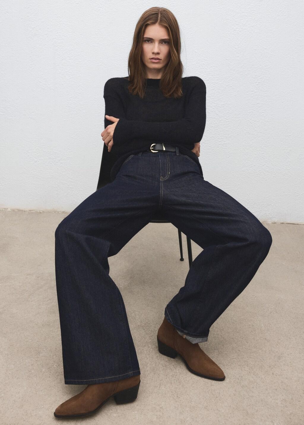 Brown Heel Suede Ankle Boot, 0201_09, large image number 0